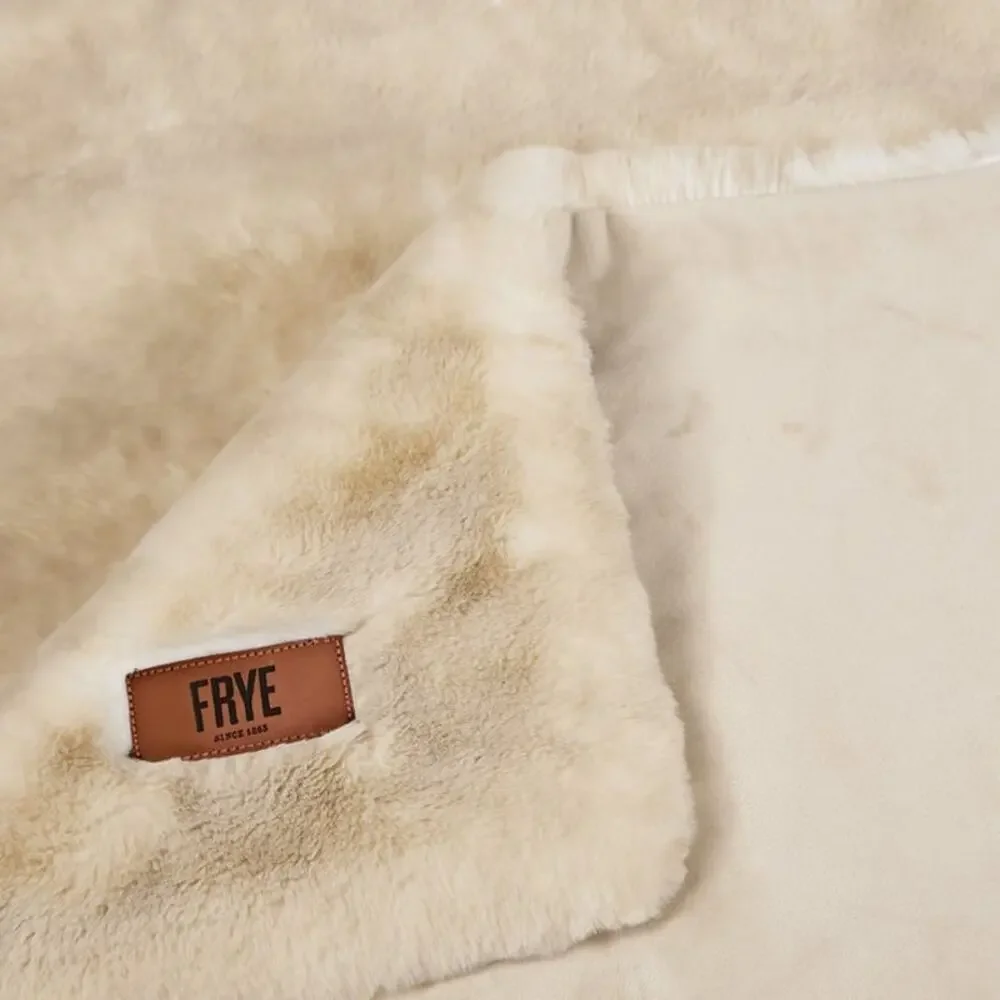 FRYE Luxe Faux Fur Throw 70”x60”